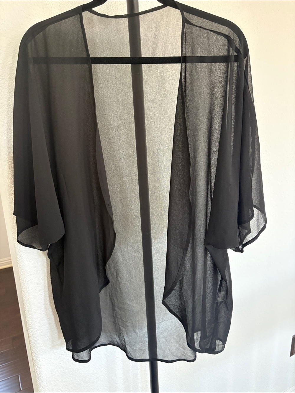 Sheer Black Cover Up Size L